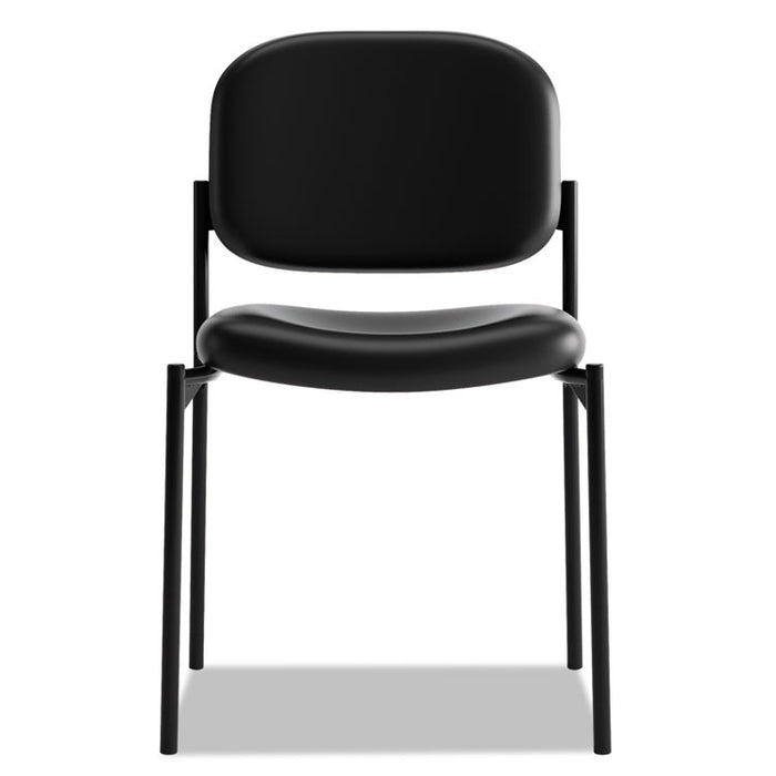 VL606 Stacking Guest Chair without Arms, Supports Up to 250 lb, Black
