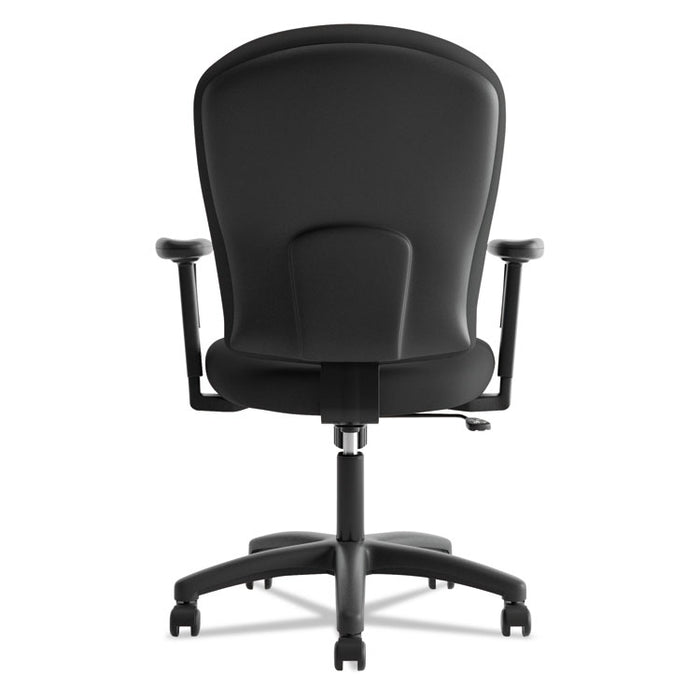 HVL220 Mid-Back Task Chair, Supports Up to 250 lb, 17.5" to 21" Seat Height, Black