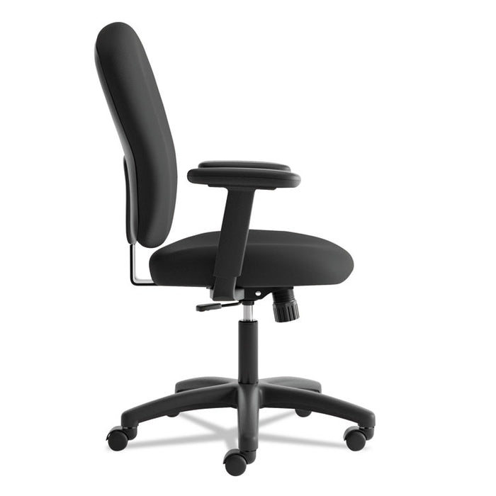 HVL220 Mid-Back Task Chair, Supports Up to 250 lb, 17.5" to 21" Seat Height, Black