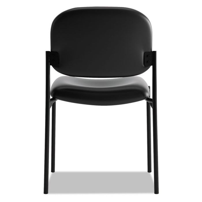 VL606 Stacking Guest Chair without Arms, Supports Up to 250 lb, Black