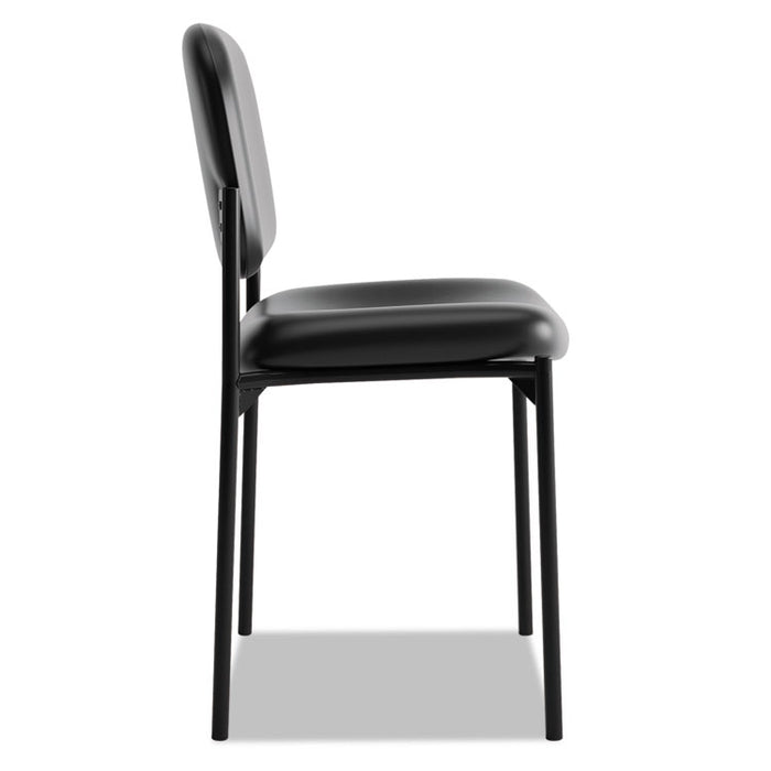 VL606 Stacking Guest Chair without Arms, Supports Up to 250 lb, Black