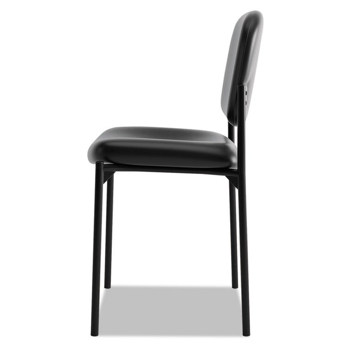 VL606 Stacking Guest Chair without Arms, Supports Up to 250 lb, Black