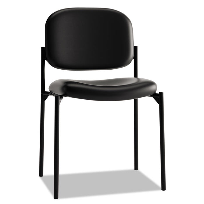 VL606 Stacking Guest Chair without Arms, Supports Up to 250 lb, Black