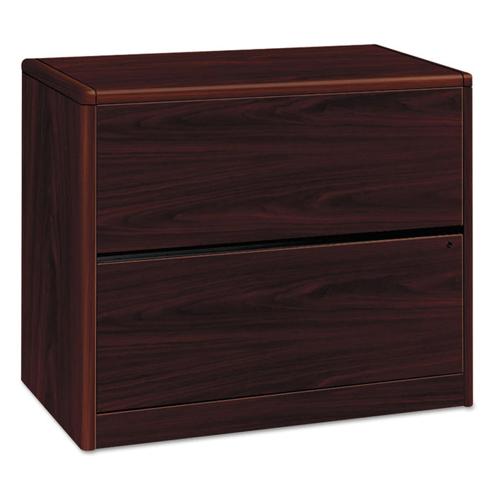 10700 Series Two Drawer Lateral File, 36w x 20d x 29.5h, Mahogany
