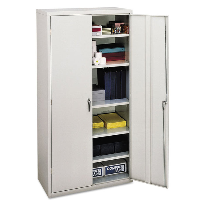 Assembled Storage Cabinet, 36w x 18 1/8d x 71 3/4h, Light Gray