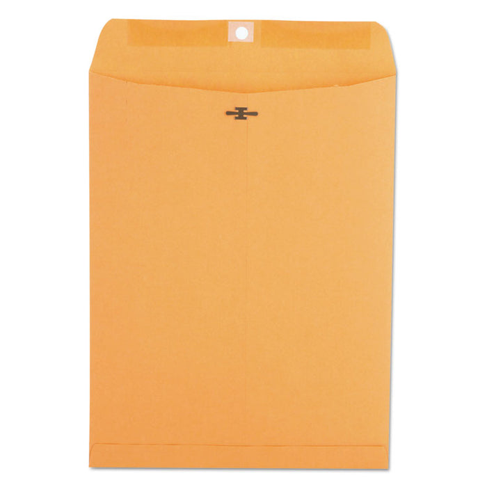 Kraft Clasp Envelope, #93, Square Flap, Clasp/Gummed Closure, 9.5 x 12.5, Brown Kraft, 100/Box