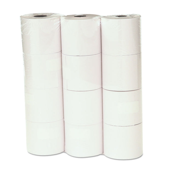 Impact and Inkjet Print Bond Paper Rolls, 0.5" Core, 2.25" x 130 ft, White, 12/Pack