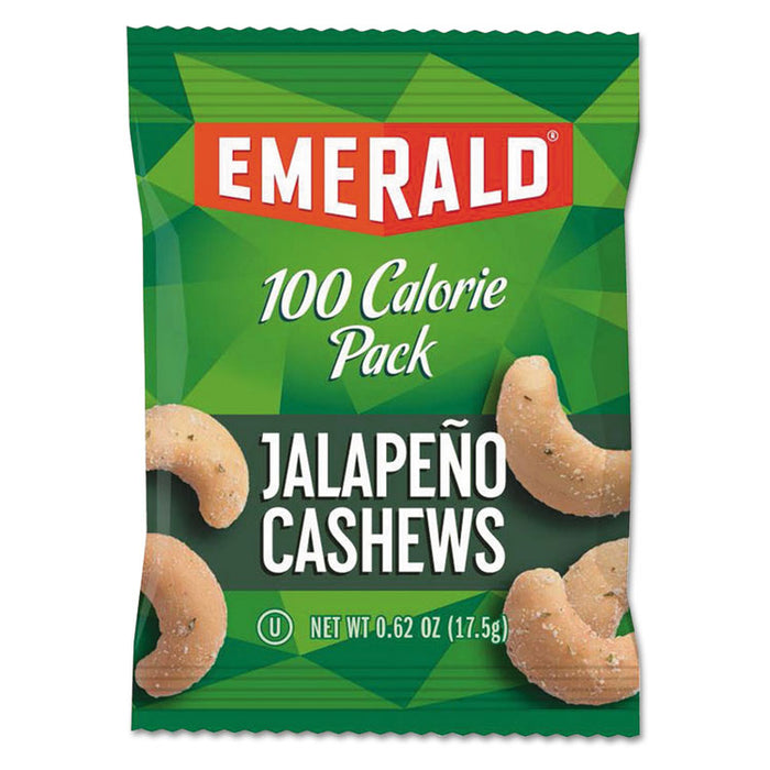 100 Calorie Pack Nuts, Jalapeno Cashews, 0.62 oz Pack, 7/Box