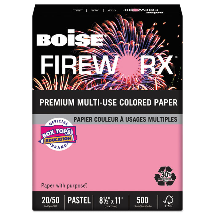 FIREWORX Premium Multi-Use Paper, 20lb, 8.5 x 11, Cherry Charge, 500/Ream