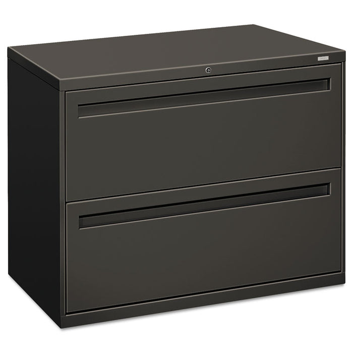 700 Series Two-Drawer Lateral File, 36w x 18d x 28h, Charcoal