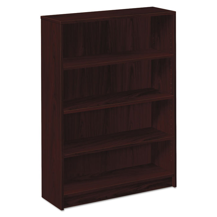 1870 Series Bookcase, Four-Shelf, 36w x 11.5d x 48.75h, Mahogany
