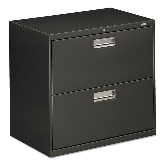 600 Series Two-Drawer Lateral File, 30w x 18d x 28h, Charcoal