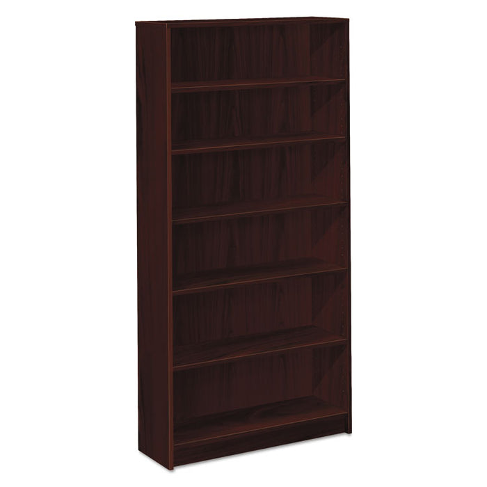 1870 Series Bookcase, Six-Shelf, 36w x 11.5d x 72.63h, Mahogany