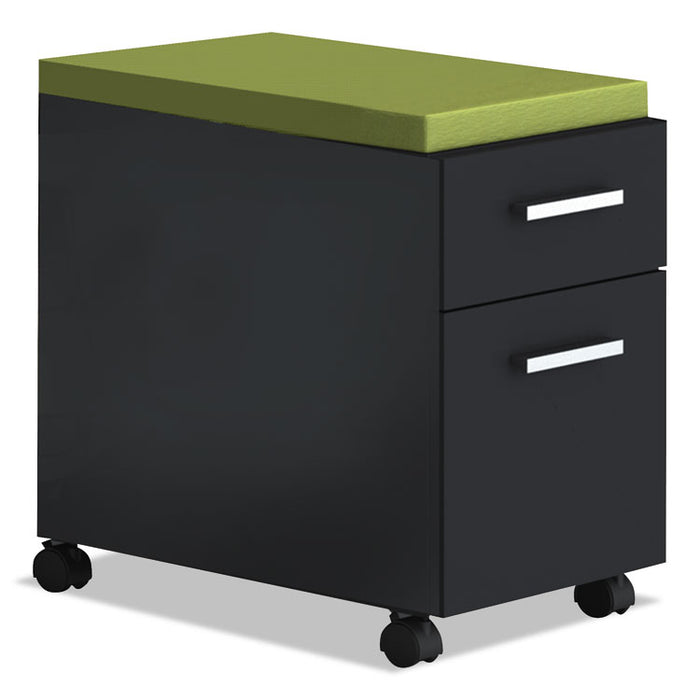 e5 Series Mobile Box/File Pedestal, 15.25w x 24d x 23h, Raven