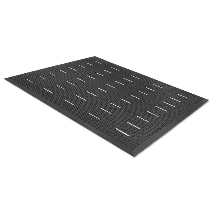 Free Flow Comfort Utility Floor Mat, 36 x 48, Black