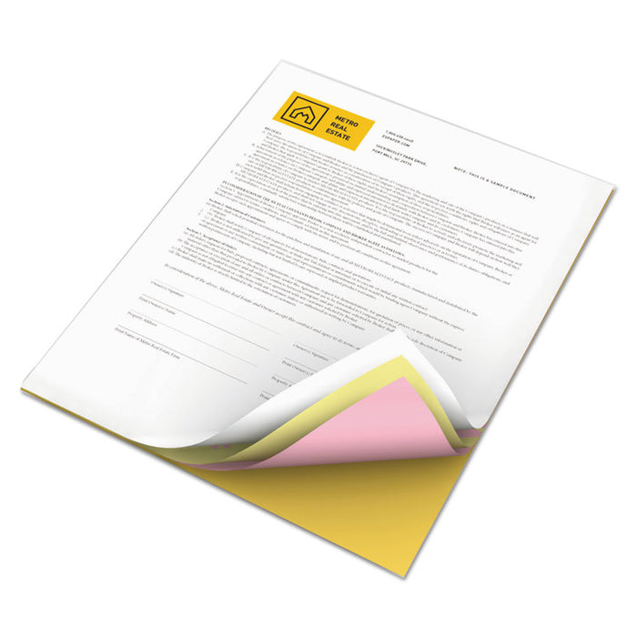 Revolution Carbonless 4-Part Paper, 8.5x11, Canary/Goldenrod/Pink/White, 5, 000/Carton