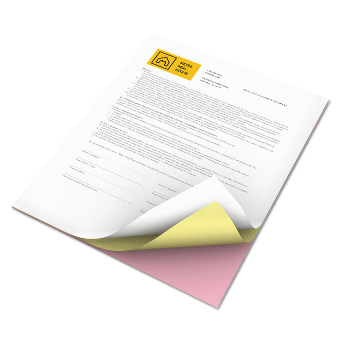 Revolution Carbonless 3-Part Paper, 8.5 x 11, Pink/Canary/White, 5,010/Carton