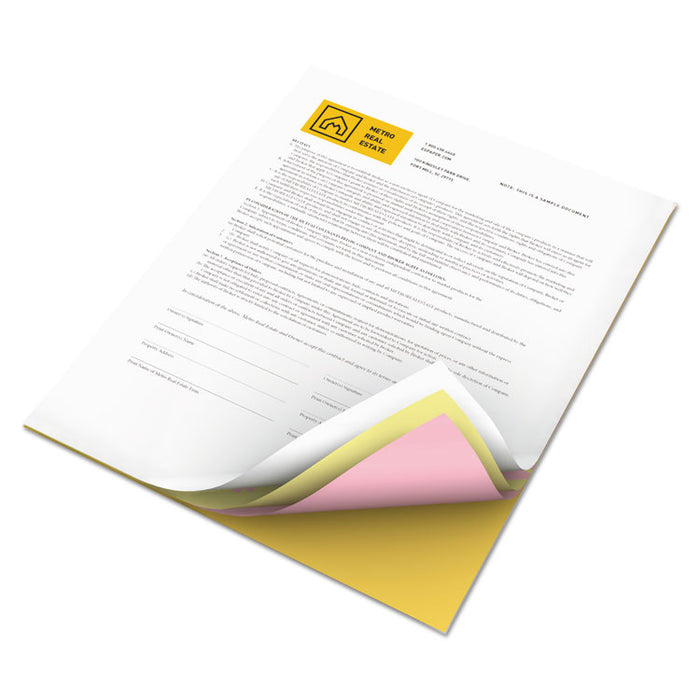 Vitality Multipurpose Carbonless 4-Part Paper, 8.5 x 11, Goldenrod/Pink/Canary/White, 5,000/Carton