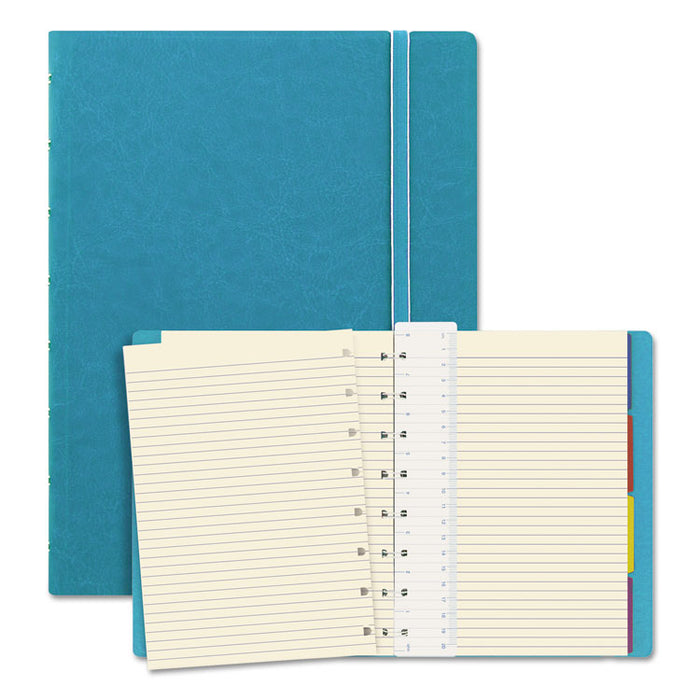 Notebook, 1 Subject, Medium/College Rule, Aqua Cover, 8.25 x 5.81, 112 Sheets