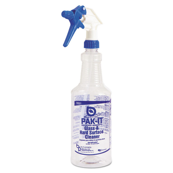 Glass & Hard-Surface Cleaner, Pleasant Scent, 100 PAK-ITs/Tub, 8 Tubs/CT