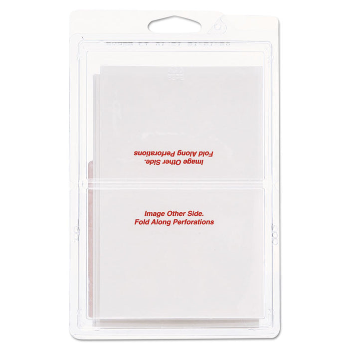 Self-Adhesive Postage Meter Labels, 2.75 x 1.5 - 5.5 x 1.5, White, 4/Sheet, 40 Sheets/Pack