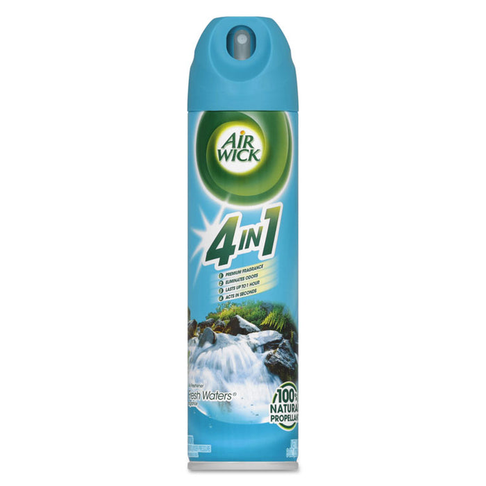 Aerosol Air Freshener, Fresh Waters, 8 oz Can