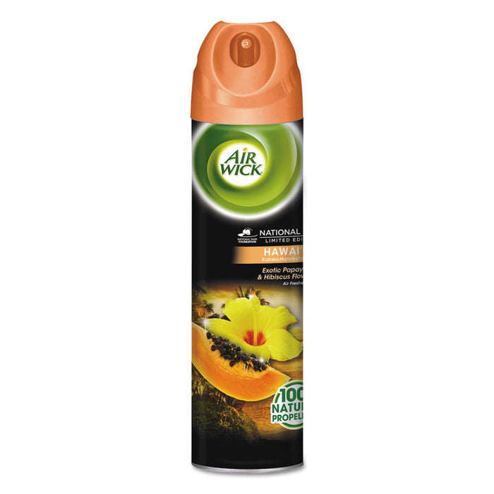 Aerosol Air Freshener, Hawaii Exotic Papaya & Hibiscus Flower, 8 oz Can