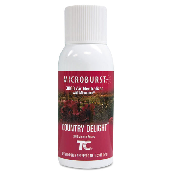 Microburst 3000 Refill, Country Delight, 2 oz Aerosol, 12/Carton