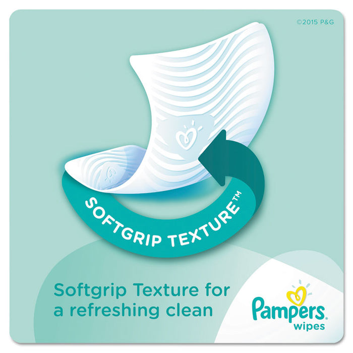 Sensitive Baby Wipes, Cotton, 6.8 x 7, Unscented, White, 72/Pack, 8 Packs/Carton