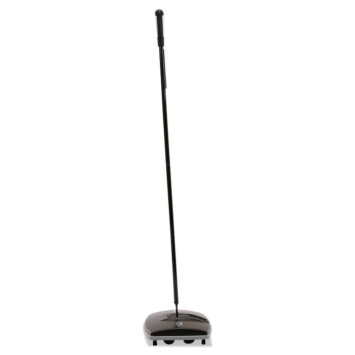 Floor & Carpet Sweeper, Plastic Bristles, 44" Handle, Black/Gray