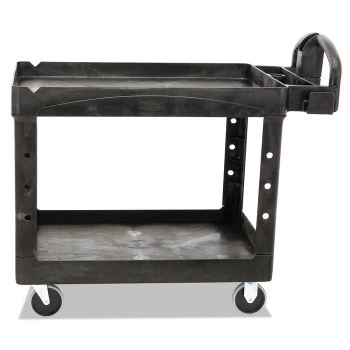 Heavy-Duty Utility Cart, Two-Shelf, 25.9w x 45.2d x 32.2h, Black