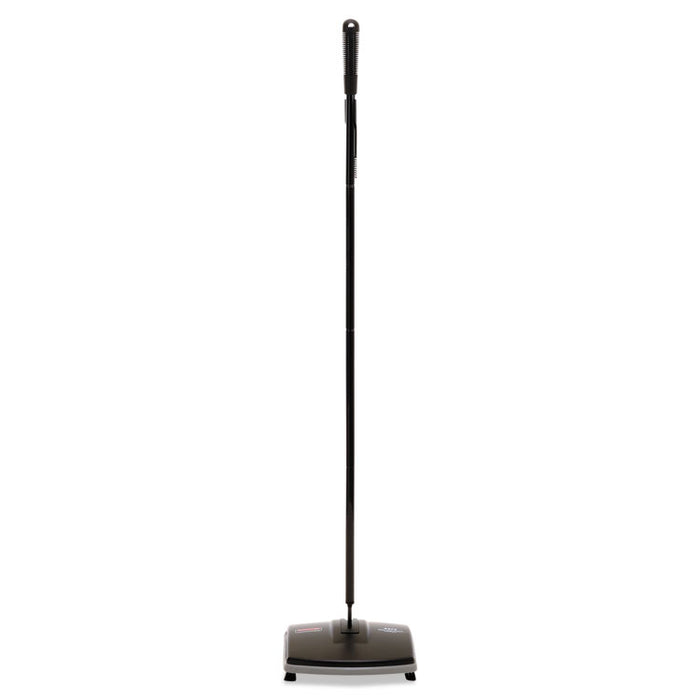 Floor & Carpet Sweeper, Plastic Bristles, 44" Handle, Black/Gray