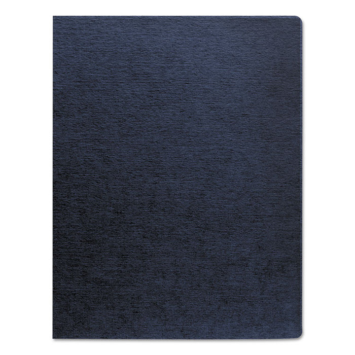 Expressions Linen Texture Presentation Covers for Binding Systems, Navy, 11.25 x 8.75, Unpunched, 200/Pack