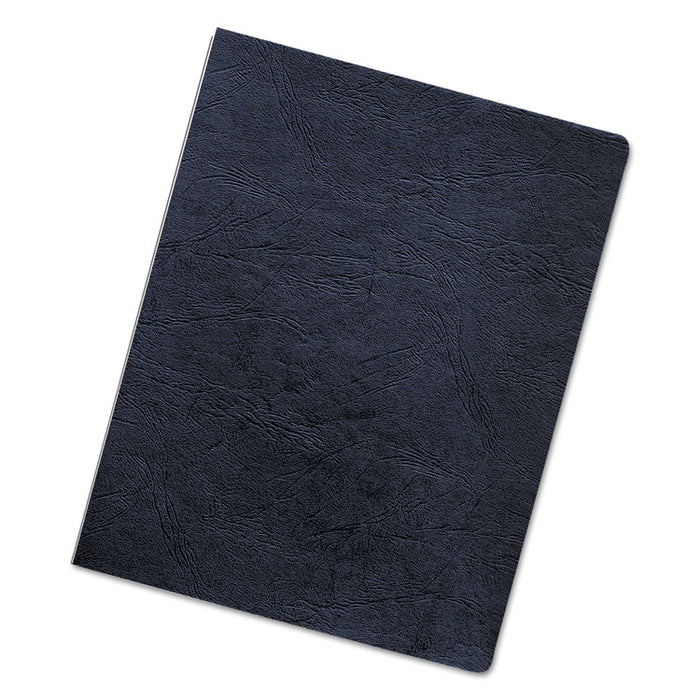 Classic Grain Texture Binding System Covers, 11-1/4 x 8-3/4, Navy, 200/Pack