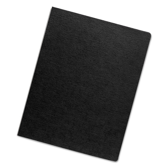 Linen Texture Binding System Covers, 11-1/4 x 8-3/4, Black, 200/Pack