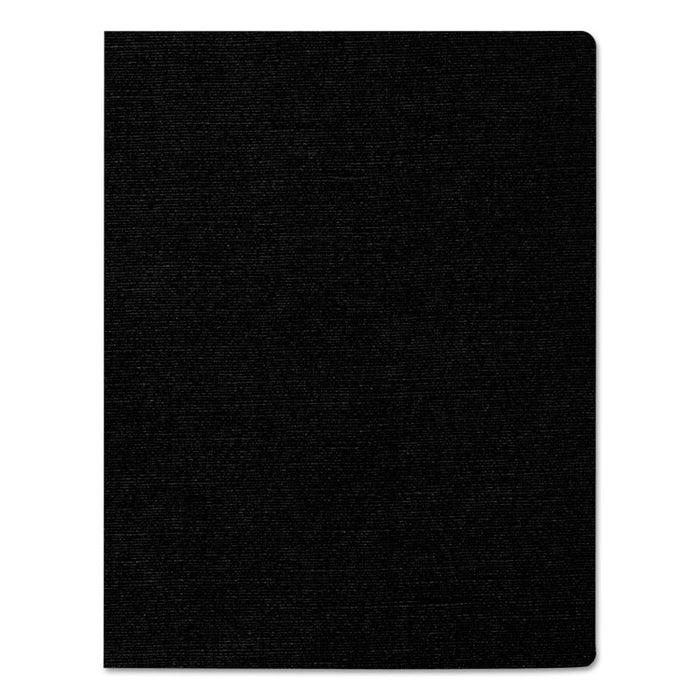 Linen Texture Binding System Covers, 11-1/4 x 8-3/4, Black, 200/Pack