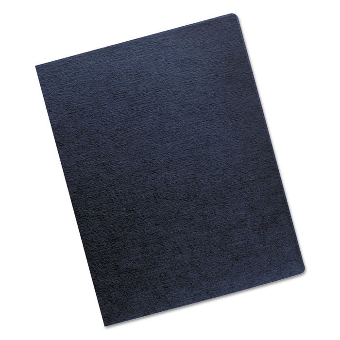 Expressions Linen Texture Presentation Covers for Binding Systems, Navy, 11.25 x 8.75, Unpunched, 200/Pack