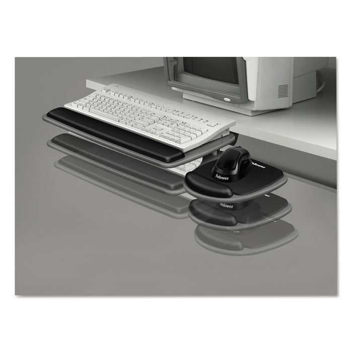 Adjustable Standard Keyboard Platform, 20.25w x 11.13d, Graphite/Black