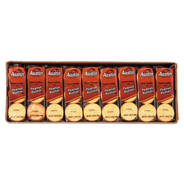 Toasty Crackers w/Peanut Butter, 6-Piece Snack Pack, 45 Packs/Box