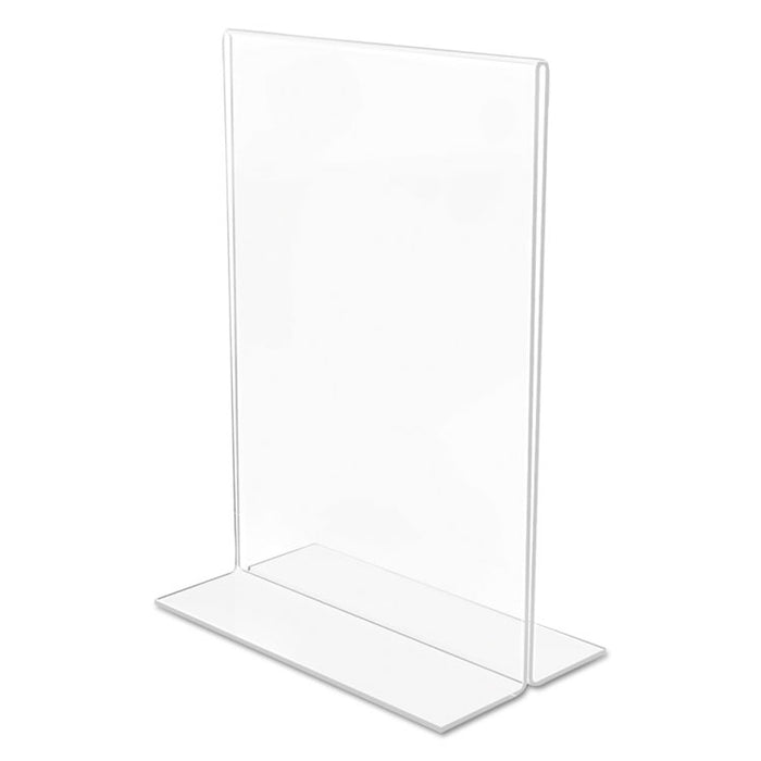 Classic Image Double-Sided Sign Holder, 5 x 7 Insert, Clear