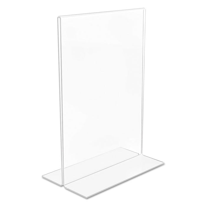 Classic Image Double-Sided Sign Holder, 5 x 7 Insert, Clear