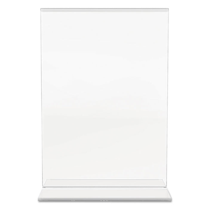 Classic Image Double-Sided Sign Holder, 5 x 7 Insert, Clear