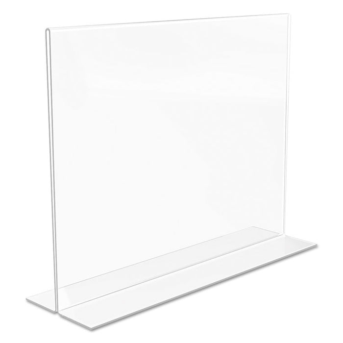 Classic Image Double-Sided Sign Holder, 11 x 8 1/2 Insert, Clear