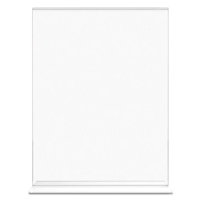 Classic Image Double-Sided Sign Holder, 8 1/2 x 11 Insert, Clear