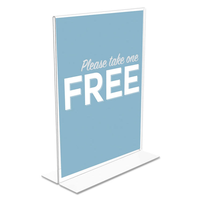 Classic Image Double-Sided Sign Holder, 8 1/2 x 11 Insert, Clear