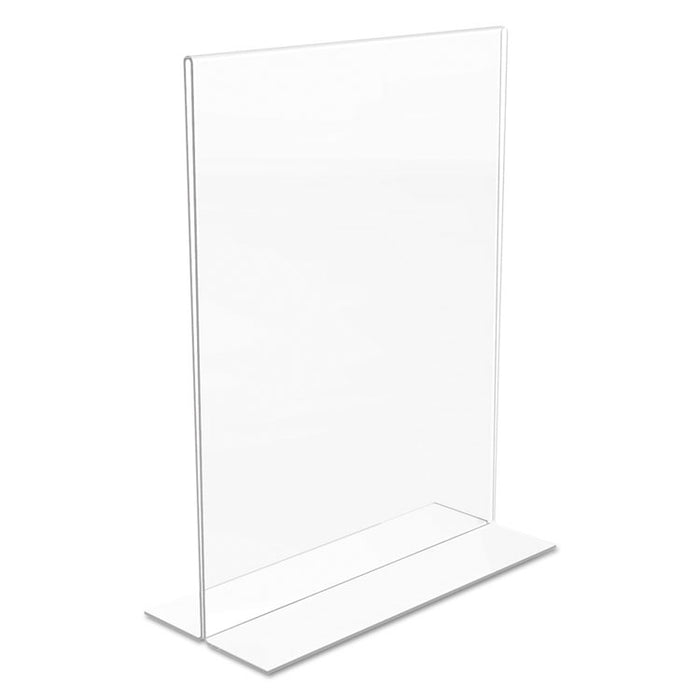 Classic Image Double-Sided Sign Holder, 8 1/2 x 11 Insert, Clear