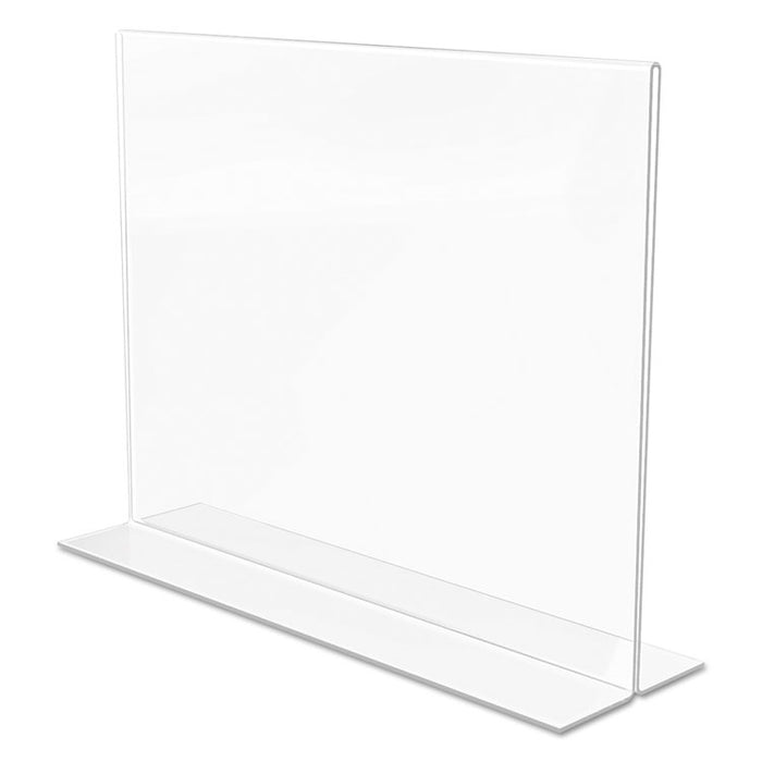 Classic Image Double-Sided Sign Holder, 11 x 8 1/2 Insert, Clear