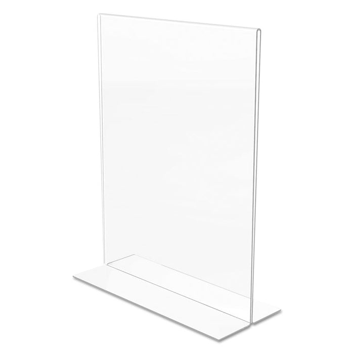Classic Image Double-Sided Sign Holder, 8 1/2 x 11 Insert, Clear