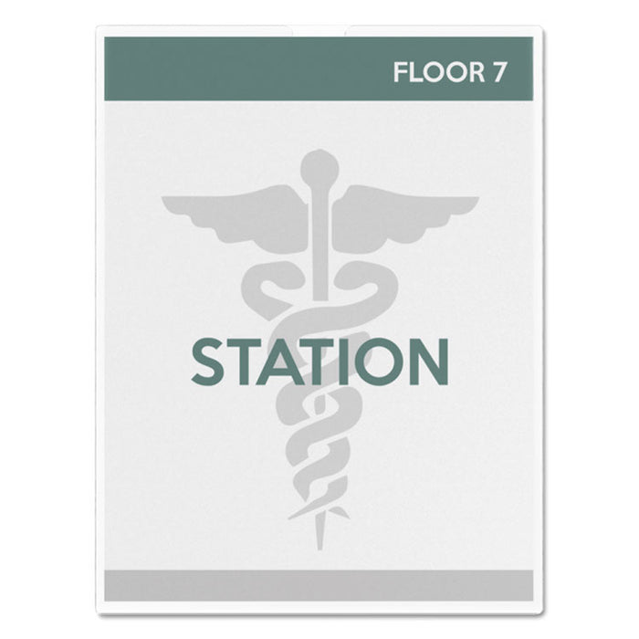 Superior Image Cubicle Sign Holder, 8.5 x 11 Insert, Clear