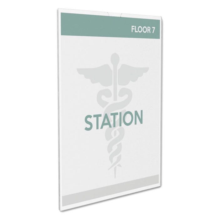 Superior Image Cubicle Sign Holder, 8.5 x 11 Insert, Clear